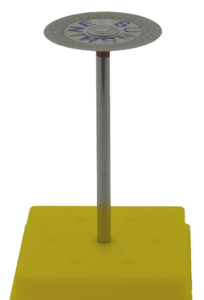 thumbnail image 2 of Dental Lab Diamond Single Sided Disc DIA-1 – 22mm X 0.13mm – With Free Mandrel – By Besqual 2 of 4