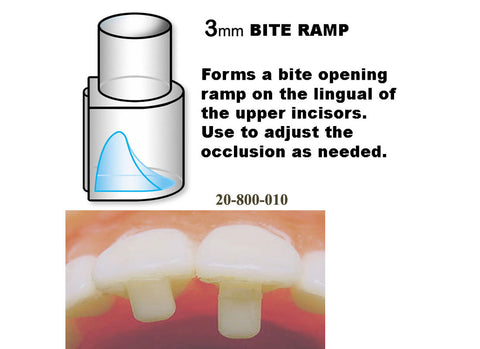 Bite Ramp - 3mm (pack of 8 with handle)